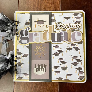 Álbum de recortes de posgrado para la clase de 2025, regalo de graduación hecho a medida.