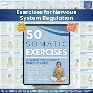 Somatic Exercises Guide for Nervous System Regulation, Trauma Therapy and Vagus Nerve Relief (PDF)