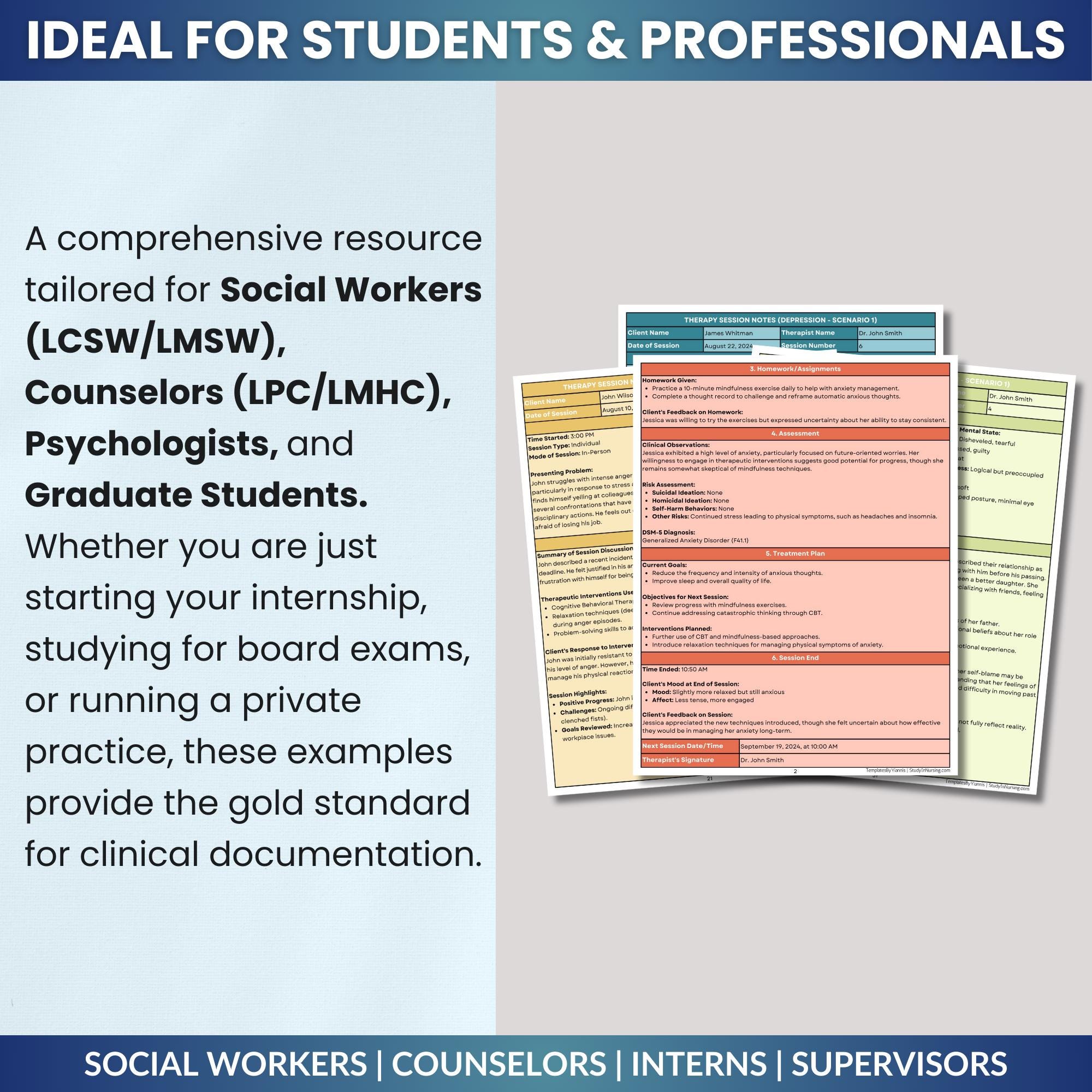Success Counseling Example 75+ Counseling Session Note Examples: Therapy Progress Note Scenarios ...