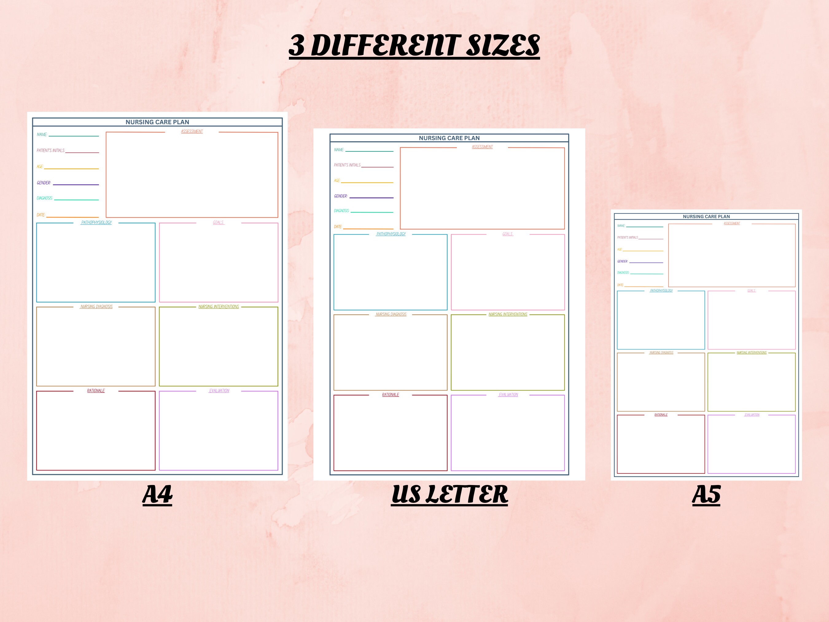 Printable Nursing Care Plan Template &amp; Example | Nursing Care Plan ...