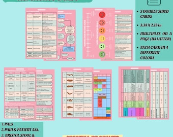 Pediatric Badge Cards Bundle | Peds Emergency Nurse Reference Cards| NRP, Pediatric Vital Signs, PALS, PEWS, Bristol Stool, Immunizations