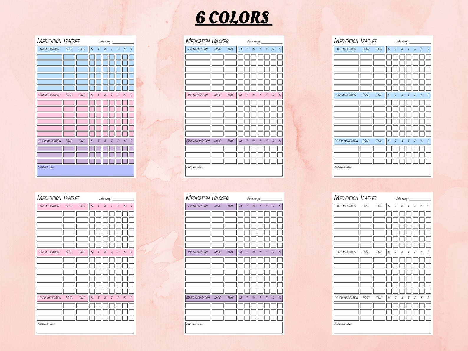 Medication Tracker Printable | Medication Chart | Medication Log | Medication Diary | Medication ...
