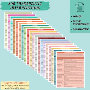 Guida agli 800 interventi terapeutici Tecniche di salute mentale Note sulla terapia Schede di riferimento per la psicoterapia Terapia di coppia DBT Interventi CBT