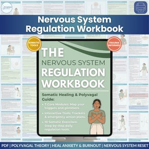 Nervous System Regulation Workbook with Polyvagal Theory and Somatic Healing Exercises (PDF)