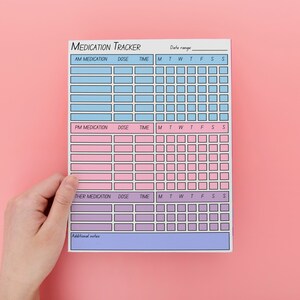 Medication Tracker Printable | Medication Chart | Medication Log ...