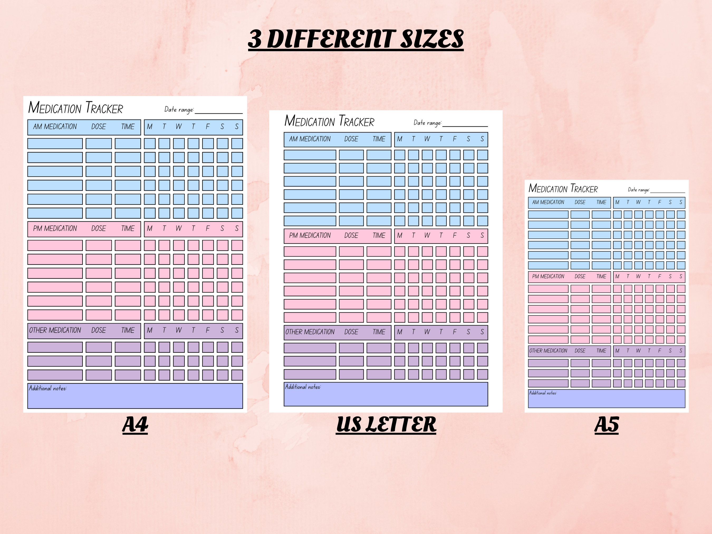 Medication Tracker Printable | Medication Chart | Medication Log ...