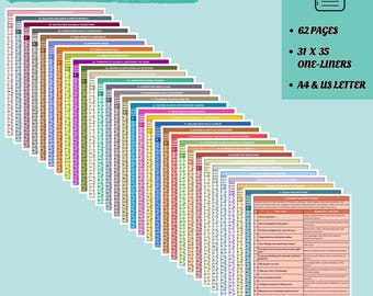 1085 Therapy One Liners and Session Phrases: Psychotherapy Cheat Sheet, Counseling Prompts for Mental Health