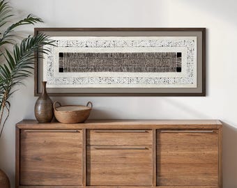 Arte mural de papel amate mexicano hecho a mano – Cuadrados extragrandes de 120 x 39 cm (sin marco)