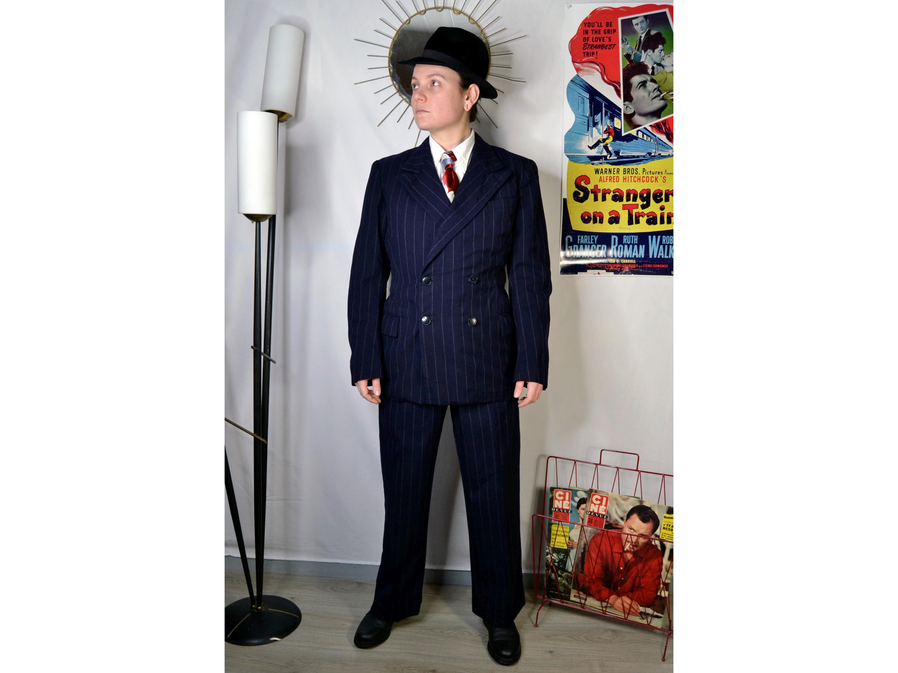 Chalk Stripe Suit - Etsy