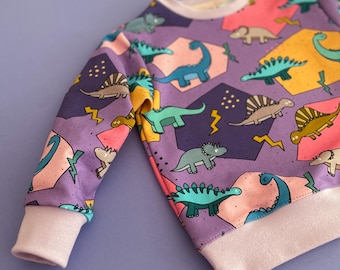 Dino Pullover Kinder, Pullover Dino, Pulli mit Dinosaurier, Dinosaurier Pullover, coole Dinos, Dinosaurier niedlich, Dino Sweater