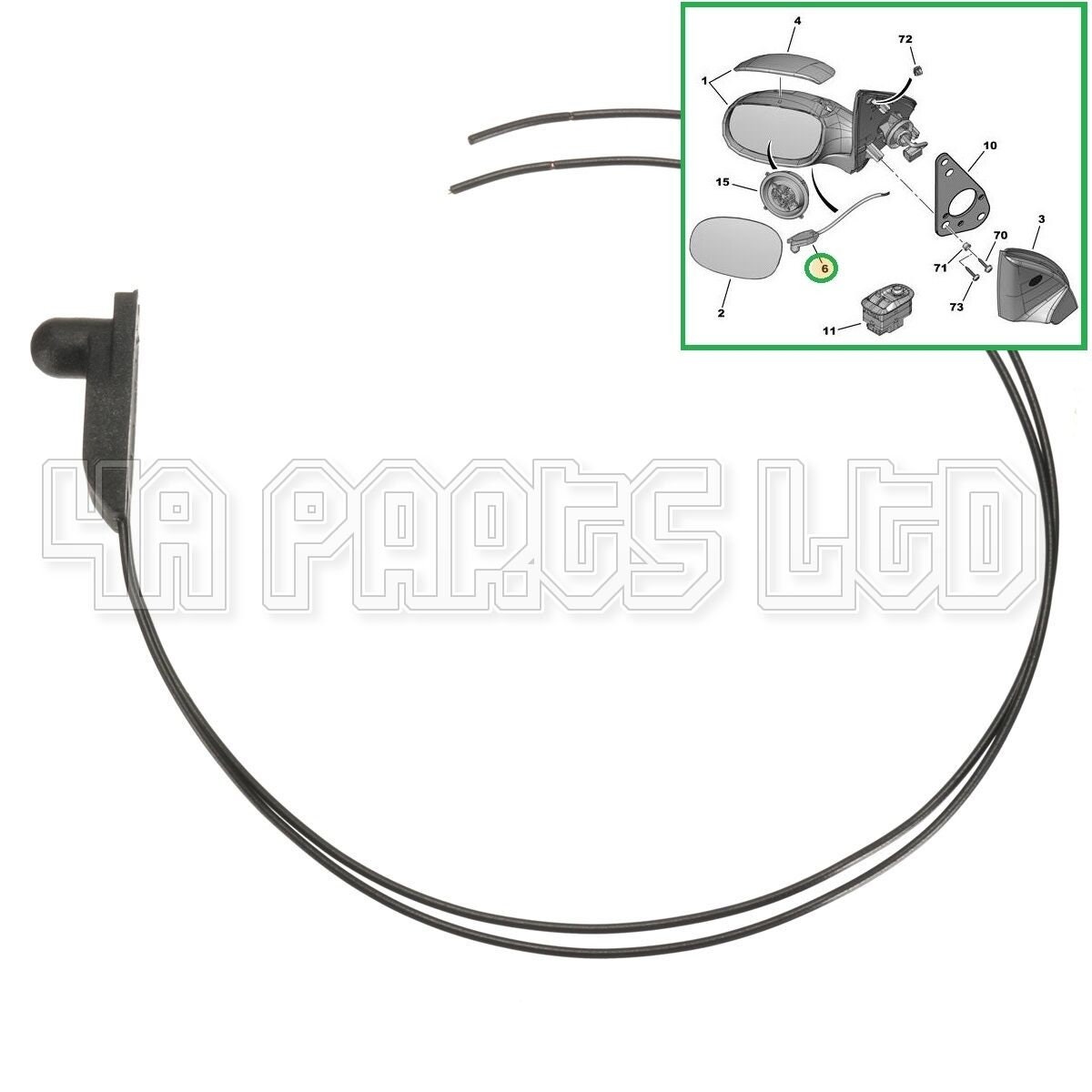 Akozon Sensor Temperatura Exterior Coche 6445F9: Compatible Con