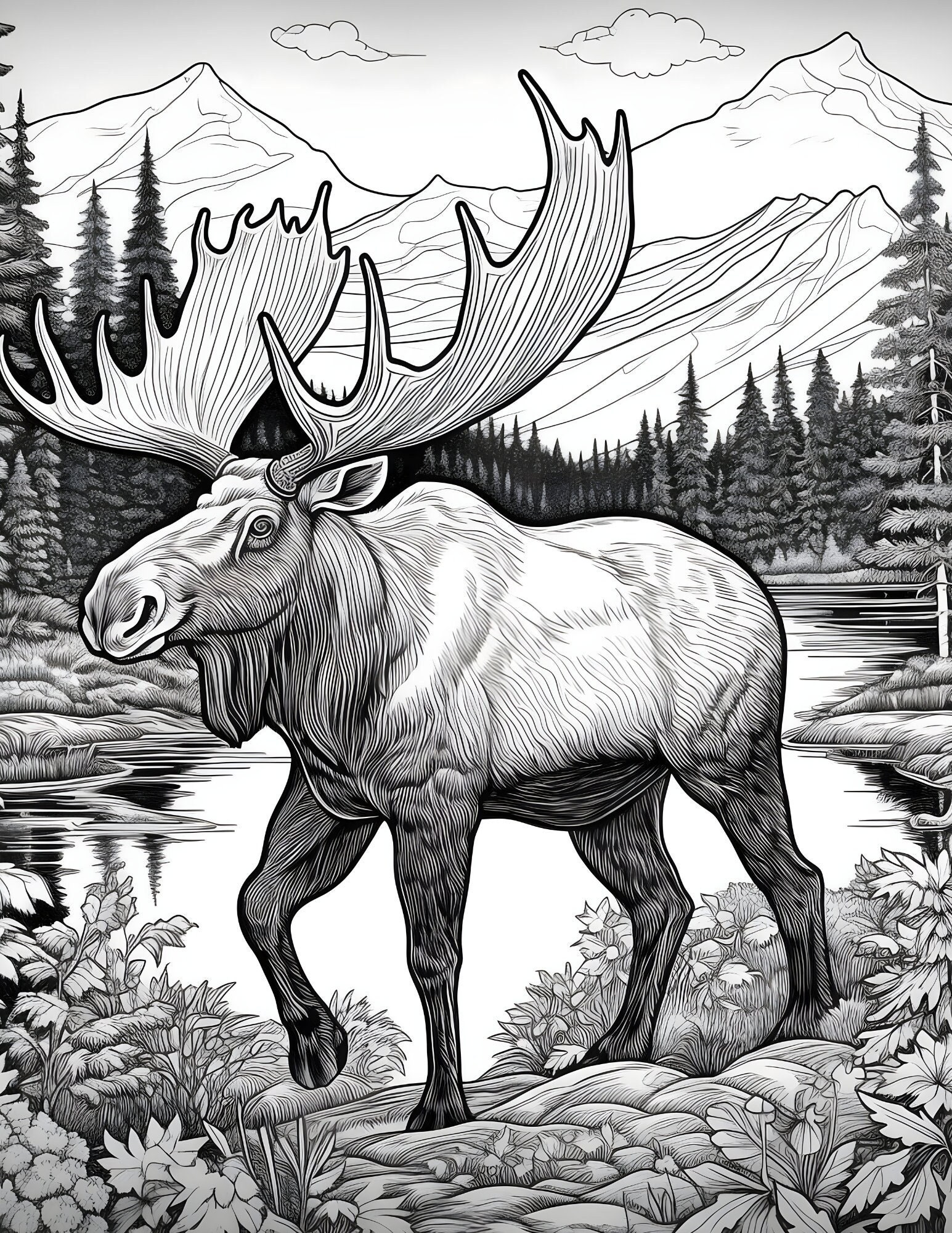 2 Majestic Bull Moose Downloadable - Il Fullxfull.5778566032 Czp2