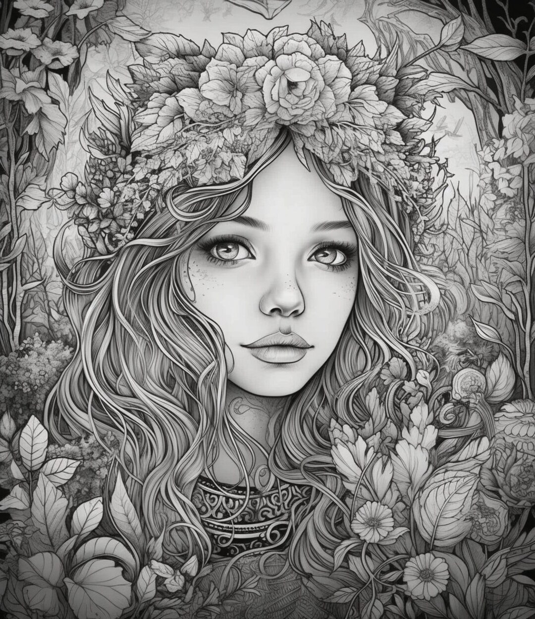 Digital Download Immediately Printable Beautiful Enchanted Forest Fairy ...