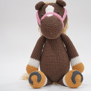 Finished Crochet Toy,  Handmade Crochet Horse Gift, Horse Crochet Animals, Amigurumi Horse Toy, Amigurumi Pony Toys, Custom Horse Color
