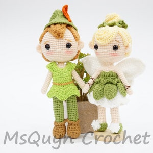 Handmade Crochet Tinkerbell Doll: Eco-Friendly Plush Toy