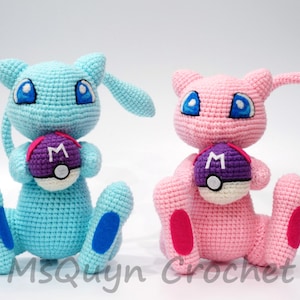Plushies inspired Mew, Stuffed animal inspired Mew, Plushies inspired ShinyMew, Stuffed animal inspired ShinyMew