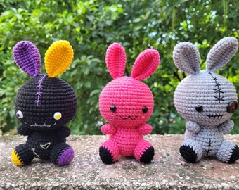 Crochet Voodoo Bunny: Halloween Amigurumi Decoration
