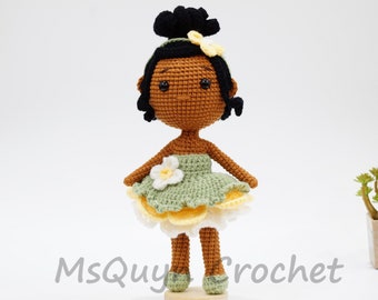 Crochet cute Princess, Crochet princess doll, Amigurumi princess doll, Handmade princess doll plushies