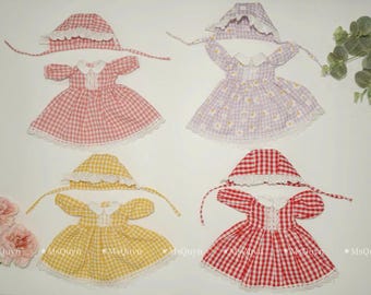 Lace Princess Dress for Linen Doll - Handmade Doll Clothes