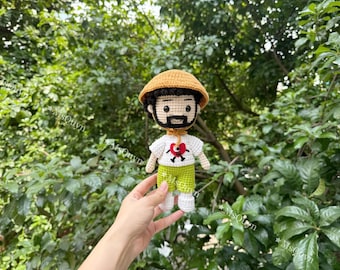 Crochet Bad Bunny Inspired Doll: Handmade Plush Toy