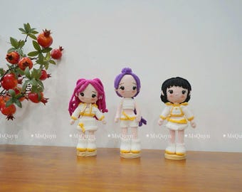 Crochet doll, Kpop doll, Anime doll,  Crochet K‑pop Dolls i | Amigurumi Collectible | Safe Yarn | Smoke‑Free Home doll