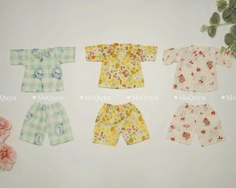 Linen Doll Pajama Set: Handmade Clothes for Stuffed Animals