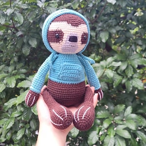 Sloth crochet, Sloth amigurumi, Sloth plushies, Sloth stuffed, Handmade Sloth, birthday gift, Christmas gift, Baby shower gift