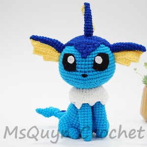 Stuffed animal inspired Vaporeon, Plushies inspired Vaporeon