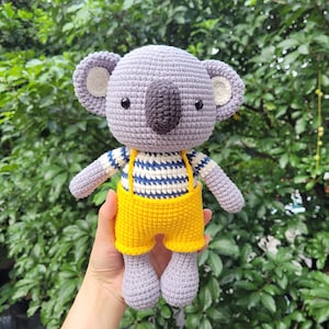 Crochet Koala, Koala amigurumi, Crochet cute animal, Koala doll, Crochet soft toy