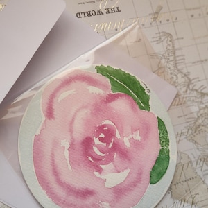 Aquarell Kunst Postkarte, Original und handgemalt