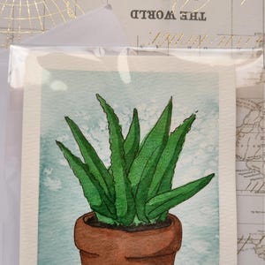 Aquarelkunstkaart, originele kunst