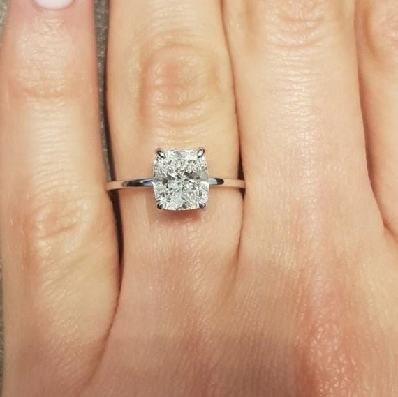 GIA Certified 1.50CT Cushion Modified Brilliant Lab Grown Diamond