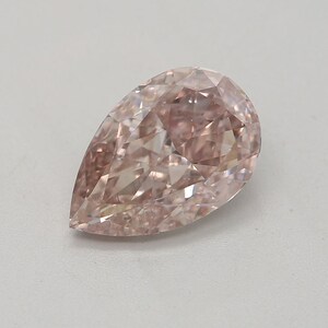 GIA 1.01CT Pear Fancy Light Pink SI1 Natural Loose Diamond/ 100% Eyeclean