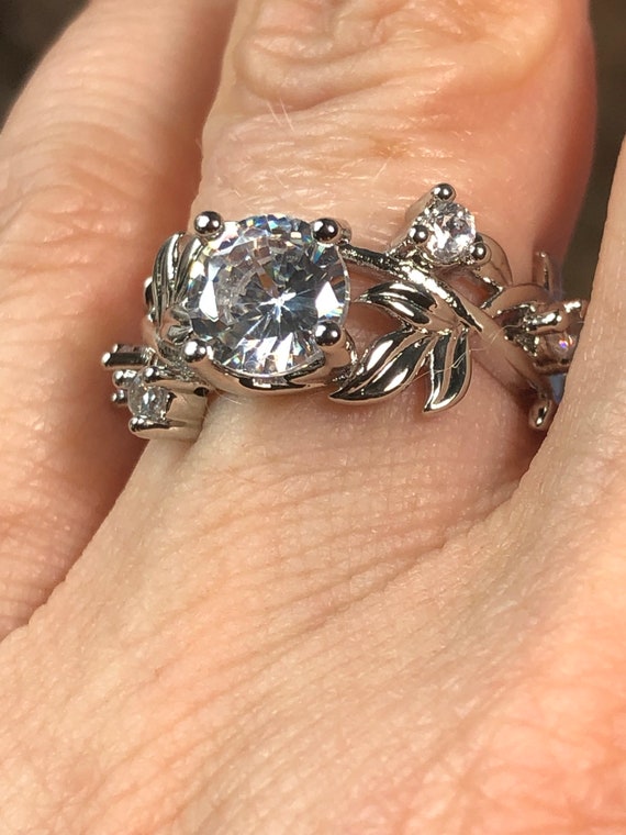 Etsy cubic zirconia shop engagement rings