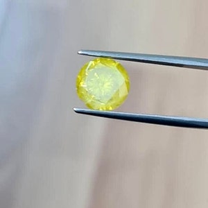 DGC Certified 3.5CT Round Brilliant Cut Fancy Yellow Loose Diamond Conflict Free Earth Mined image 1