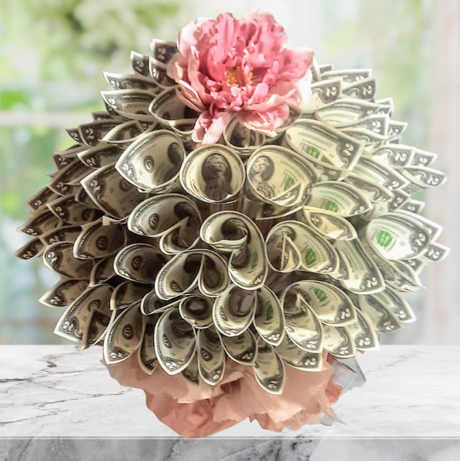 Real Money Bouquet Cash Flower Arrangement for a Special | Etsy