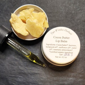 Cocoa Butter Lip Balm | beeswax lip butter