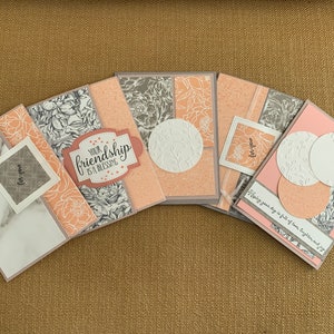 Ręcznie robione karty Peach Bliss Positivity