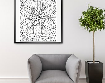 I AM... adventurous affirmation coloring pages, mandala. Coloring Page for Kids, Teens, Adults. Relaxing.