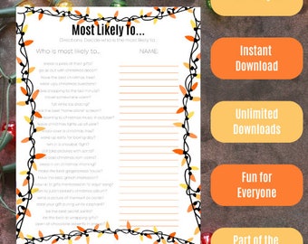 Christmas Themed Most wahrscheinlich To... - Orange und Gelbe Lichter