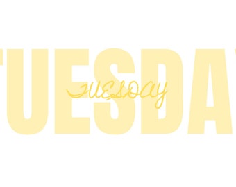 Tuesday Digital Sticker