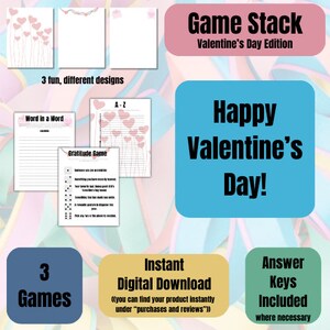 Game Stack - Valentine&#39;s Day Edition (3 Different Games)