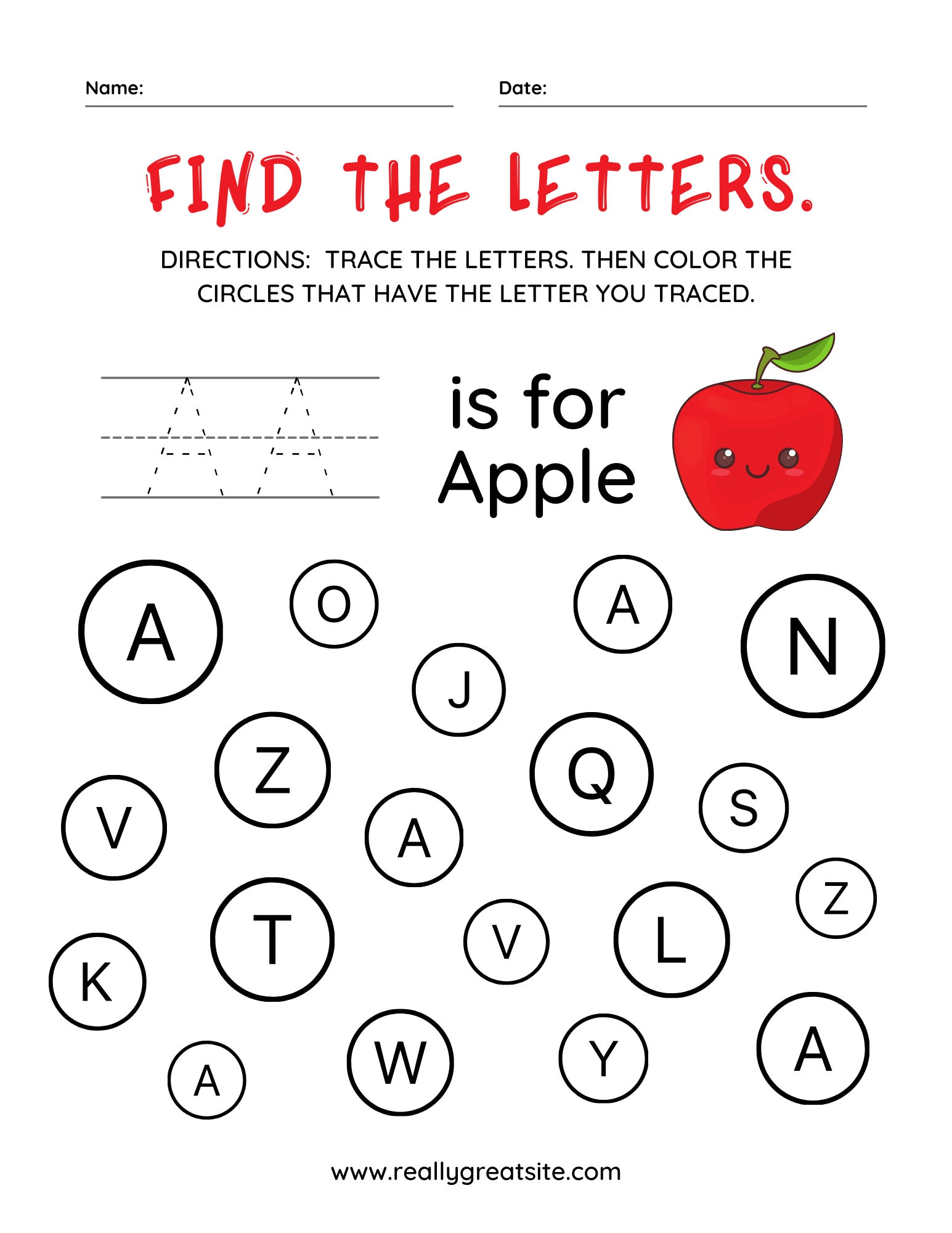 Find the letters - etsy