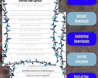 Weihnachtliches Finish The Lyrics - Blue Lights