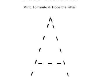 Verfolgen Sie die Buchstaben, alle 26