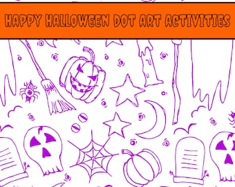Halloween Dot Art Activities