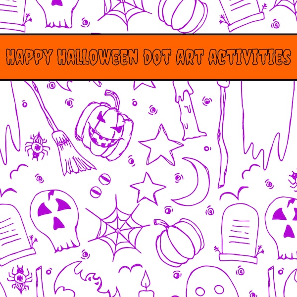 Halloween Dot Art Activities