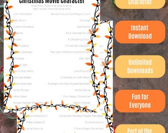 Christmas Themeed Christmas Movie Charakter - Orange und Gelbe Lichter