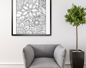 I AM... adaptable affirmation coloring pages, mandala. Coloring Page for Kids, Teens, Adults. Relaxing.