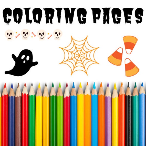 Coloring Pages halloween Edition 25 Different Pages Etsy